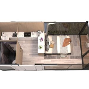 Capsula Eclipse, Casa Modulara Smart, 27.2 m2