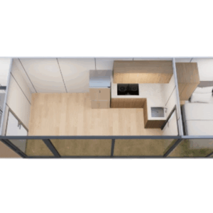 Capsula Eco Frame, Casa Modulara Smart, 18.7 m2