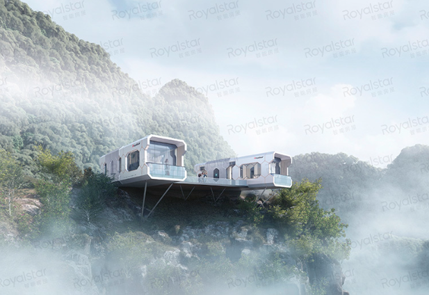 Capsula Modulara pe cliff, Casa Modulara pe cliff