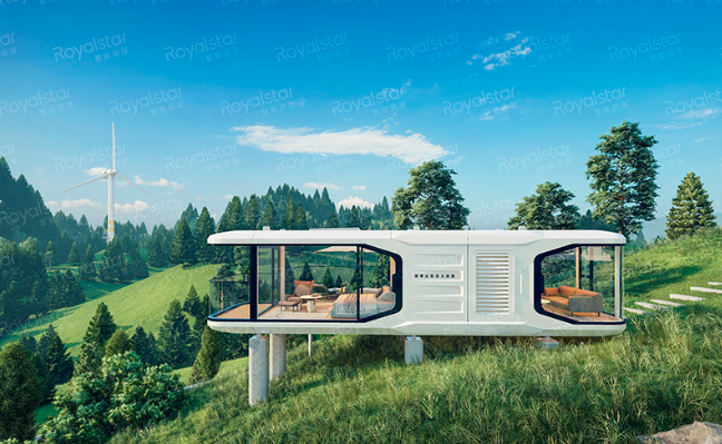 Capsula Modulara pe deal, Casa Modulara pe deal