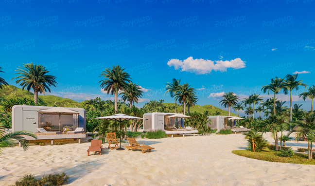 Capsula Modulara pe plaja, Casa Modulara pe plaja